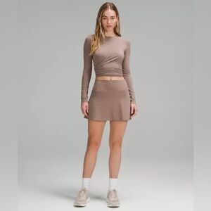 Lululemon Align Skirt build in shorts Skort Taupetastic Taupe tan size 2 worn 1